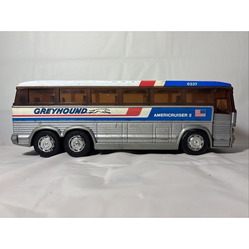 1983 Greyhound 6337 Americruiser Vintage Toy Bus Model Made In Hong